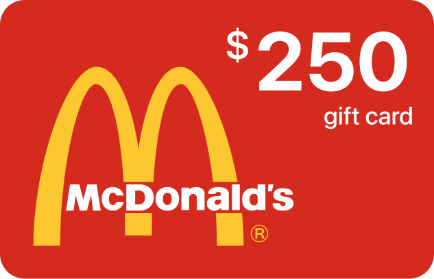 McDonalds $250 Gift Card